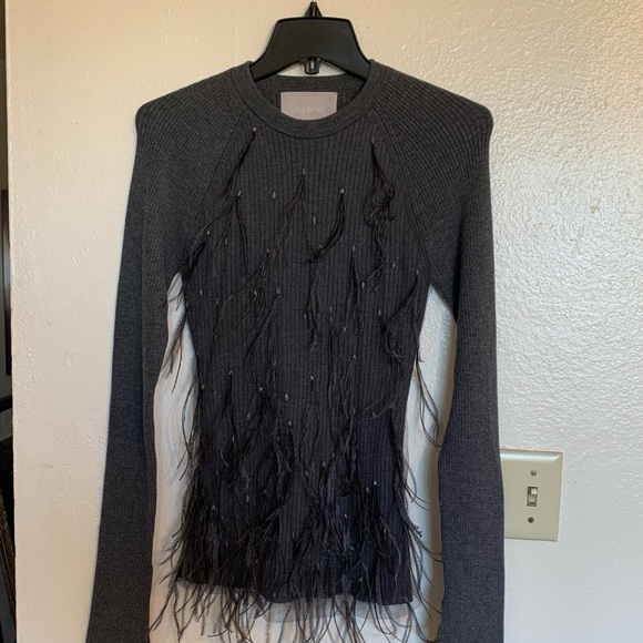 Jason Wu Fuzzy Feather Sweater - Picture 10 of 13